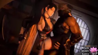 Ryu ฟัน Momiji กับเสา - Black Spleen Lotus