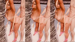 Animazione 3D Spiaggia Britannica Hentai Rule34 Doggy in Piedi