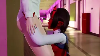 Meruccubus succhiata dopo aver studiato | 3D hentai uncensored SFM