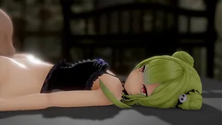 润羽露西娅 束缚 触手 BDSM 催情 性爱 Hololive MMD 3D 金发 (片段)