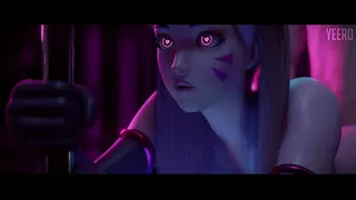 D.Va league of legends 3d animation scopata