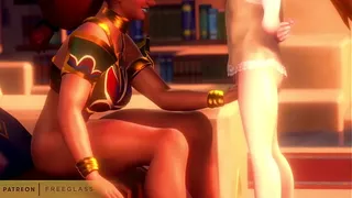 La Principessa Zelda Lesbica Serve Lady Urbosa 3D Hentai