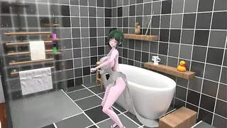 St. Louis Azur Lane Hentai Bagno Spogliarello Danza Canzone Tell Me Grandi Tette Mmd 3D Capelli Verdi (CLIP)