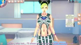 Jotaro disciplines his daughter's ass