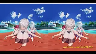 VR180 mmd NoelMarineLamy Danza 3d hololive Hentai