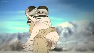 *telehab* Kakushi đóng băng trên núi và quyết định sưởi ấm bằng cách quan hệ tình dục! Hentai - demon slayer 2d (Hoạt hình Anime)