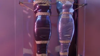 Neon و Jett محنطتان بشريط لاصق كهربائي وشريط لاصق