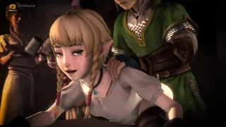 Time-stop hentai: zelda fucked in free-time sexcapade