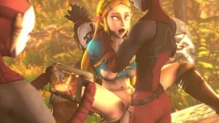 Zelda doppiamente penetrata dal clan Yiga
