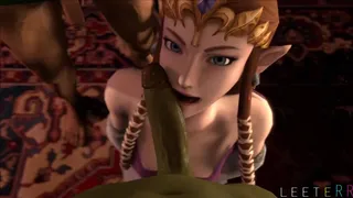 อนิเมชั่น 3D Zelda ออรัลเซ็กส์