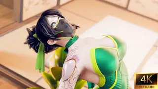 Akali futanari tentakel blowjob ecchi