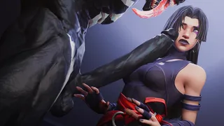 Venom psylocke's tentacle futanari temptation