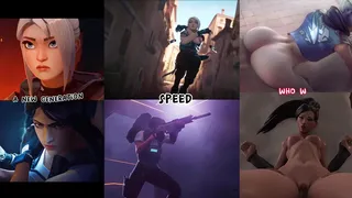 Naughty jett vs sage hentai