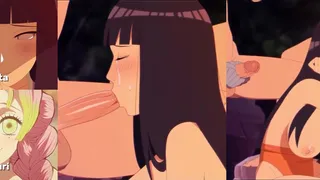 Hinata faces intense anime battles until defeat