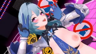 【リクエスト】エウルアで強制ガニ股チン媚び挑発ダンス / Eula's forced Provocation Dance【Request】