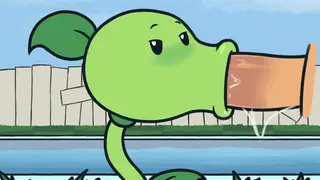 Sucky peashooter enjoys large dick