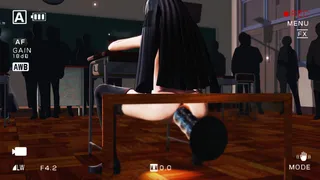 Iwasaka Moe - Erotic Sitting Dance (Behind Glass)