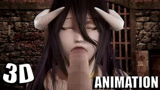 Hardcore-Sex mit Albedo l 3D Hentai unzensiert
