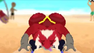 เทรนเนอร์ Blaziken ริมหาด 4K Ecchi