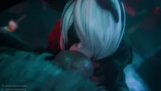 มนุษย์หมาป่า x 2B Hentai [NieR: Automata] 2