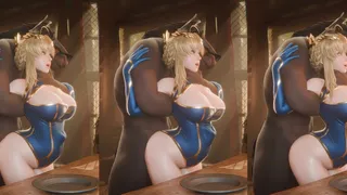 Artoria X Horseman (Enceinte)