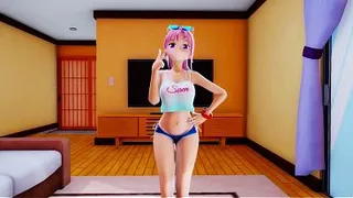 [MMD R-18]Izumi Strip Dance and Sex(Made by Enieu)