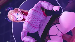 Yuzuki Choco animation de lactation [ブラン]