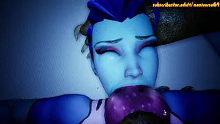Widowmaker sorpresa da un esperimento birichino con l'ombrello