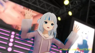 noVR mmd Gura Tanz 3d hololive