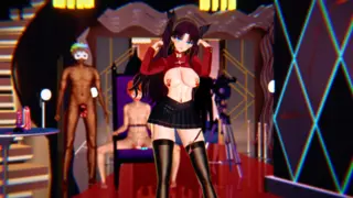 Tohsaka Rin Dancing in Front of Shirou
