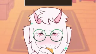 Ralsei cura Kris nel Mondo della Luce
