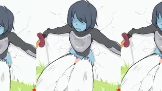 Ralsei đậu mông vào Kris