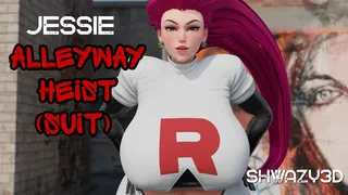 Shwazy3D Jessie: การปล้นในตรอกซอกซอยในชุดสูทสีขาว