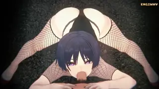 Studentessa sexy incontra Tentacolo Futanari Ecchi 2