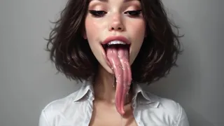 Ahegao Face long Tongue 5 - Smooth_ai_operator