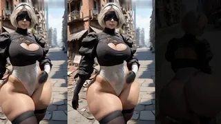 Getting Captured By 2B (Bimbo Breeder Unit)