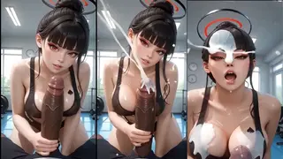 Tsukatsuki Rio, il motivo principale per andare in palestra![BlackedAIBabes]