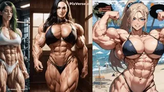 Анимированные Мускулистые Девушки