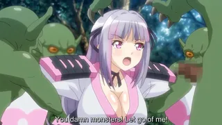 Gefangene weibliche Samurai-Goblin-Zuchtsklavin