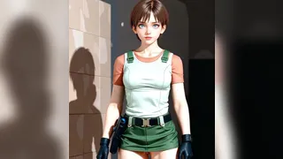 Rebecca Chambers sorpresa al culo