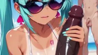 Blacked Beach Bitch Miku