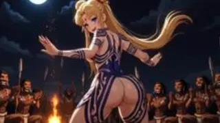 Sailor Moon Tribale Balla per i Guerrieri Africani