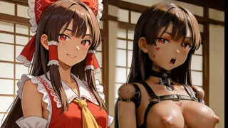 [Touhou] Trasformazione in Robot Sessuale (con Reimu, Sakuya, Sanae)