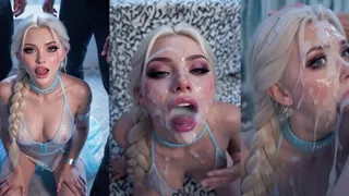 Elsa si fa riempire la bocca, workflow incorporato in altri video, tagliato da molti