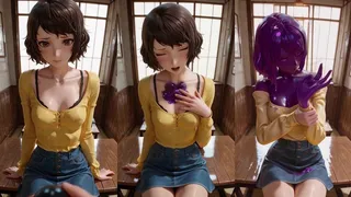 วิดีโอสไตล์อนิเมะ 3D ของ Sadayo Kawakami จาก Persona 5. ผู้หญิง