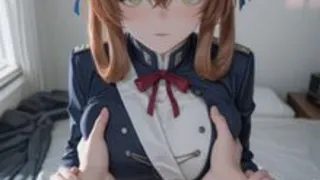Миссис Спрингфилд, чистая любовь. Girls' Frontline. Поцелуи. Оральный секс. Большая грудь. Хват груди. Сиськи. Снятие трусиков. Обычная позиция. Поза сзади. Миссионерская позиция. Кончить внутрь. После секса.