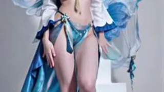 Deep Sea Dragon Princess Dance Cover of Mister! Who Can Resist This Flowing Blue Long Hair?