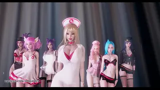 [MMD] Brown Eyed Girls - Abracadabra Danza Kpop Sexy Ahri Akali Kaisa Lux Jinx Caitlyn 4K 60FPS