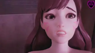 Teaser Overwatch Futa: Chiudi la porta per Pharah x D.Va LewdFilms