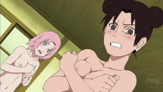 Naruto Girls: Scena di bagno nudo con filtro